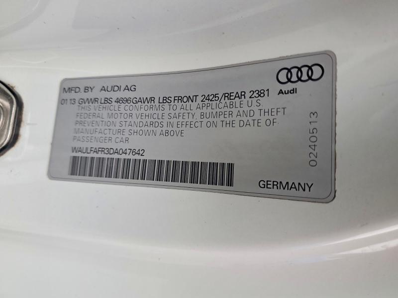 Aukcja sprzedaży 2013 Audi A5, vin: WAULFAFR3DA047642, numer aukcji: 68805636