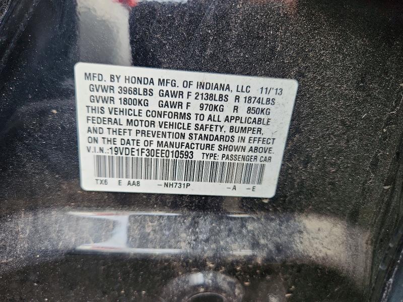 Aukcja sprzedaży 2014 Acura Ilx, vin: 19VDE1F30EE010593, numer aukcji: 65816666