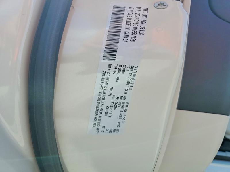 67725606 :رقم المزاد ، 2C4RC1BG1MR547028 vin ، 2021 Chrysler Pacifica مزاد بيع