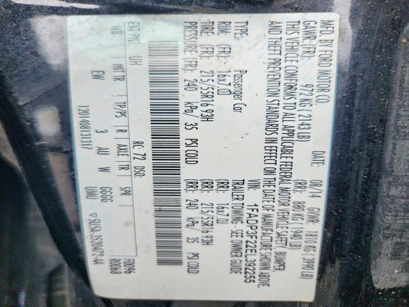Продажа на аукционе авто 2014 Ford Focus, vin: 1FADP3F22EL392255, номер лота: 70843366