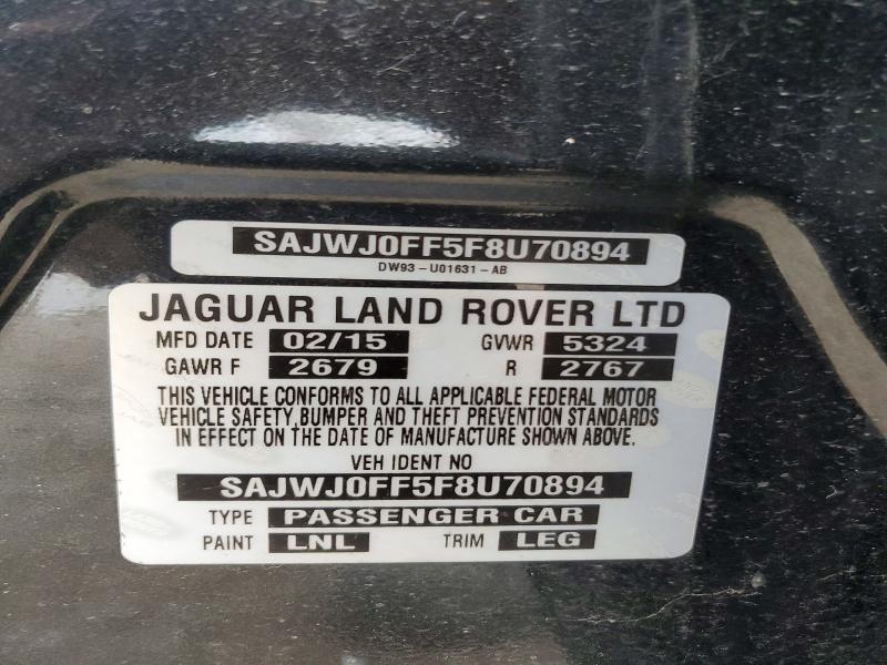 Продаж на аукціоні авто 2015 Jaguar Xf, vin: SAJWJ0FF5F8U70894, номер лоту: 70447696