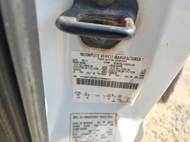 67512176 :رقم المزاد ، 1FDBF3B68CEA08621 vin ، 2012 Ford F350 مزاد بيع