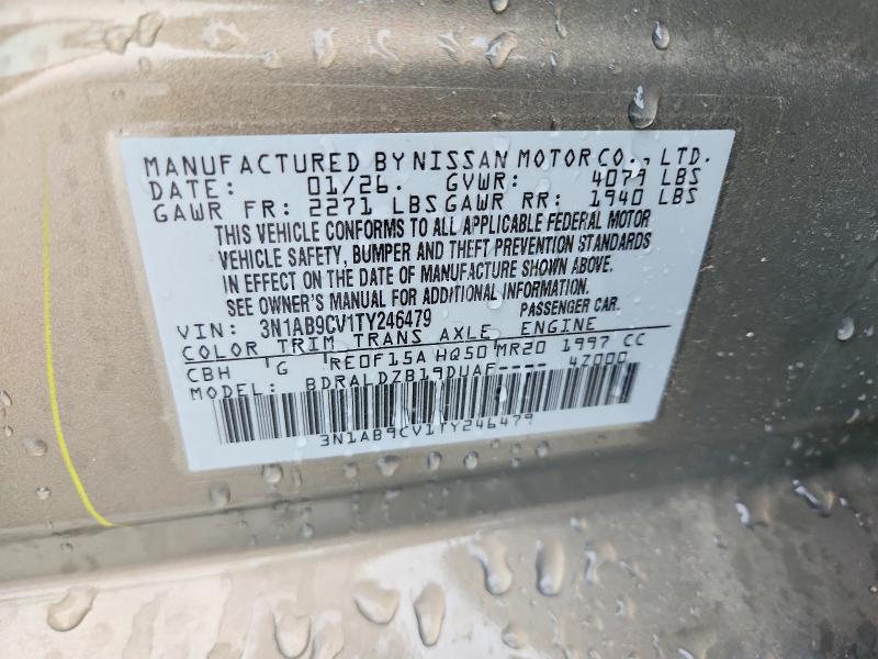 Aukcja sprzedaży 2026 Nissan Sentra, vin: 3N1AB9CV1TY246479, numer aukcji: 68389536
