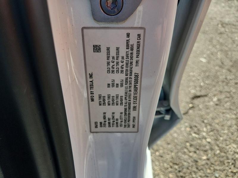 Aukcja sprzedaży 2023 Tesla Model 3, vin: 5YJ3E1EA6PF608087, numer aukcji: 69595206