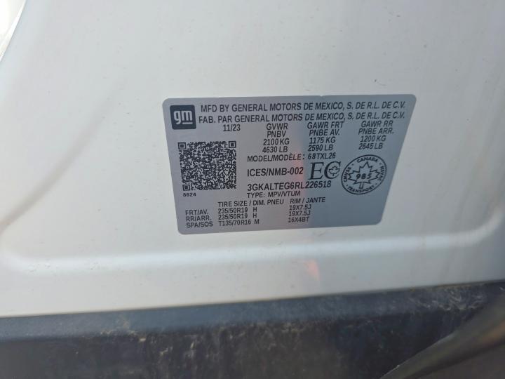 Aukcja sprzedaży 2024 Gmc Terrain, vin: 3GKALTEG6RL226518, numer aukcji: 69090796