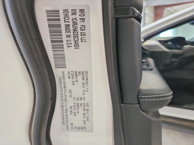 2025 Jeep Grand Cherokee მანქანა იყიდება აუქციონზე, vin: 1C4RJHAG3SC344924, აუქციონის ნომერი: 69689826