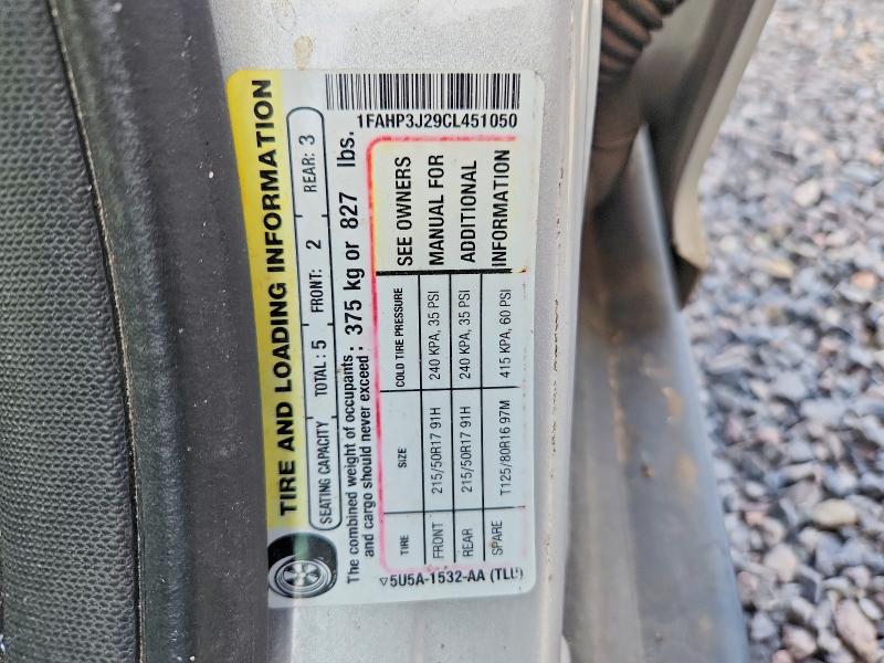 2012 Ford Focus მანქანა იყიდება აუქციონზე, vin: 1FAHP3J29CL451050, აუქციონის ნომერი: 68331936