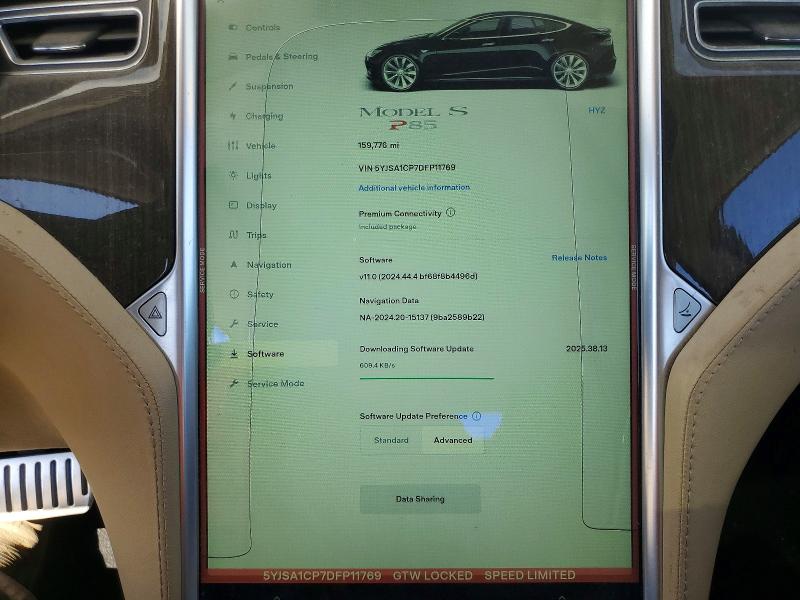 Продажа на аукционе авто 2013 Tesla Model S, vin: 5YJSA1CP7DFP11769, номер лота: 69110586