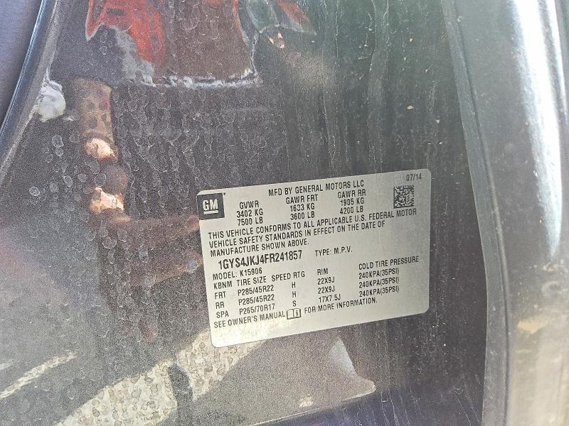 Продаж на аукціоні авто 2015 Cadillac Escalade, vin: 1GYS4JKJ4FR241857, номер лоту: 65963936