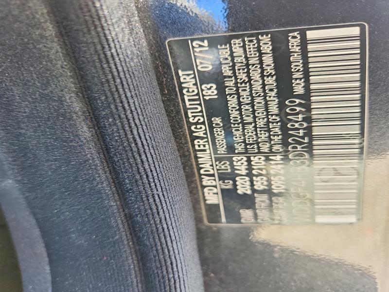 2013 Mercedes-benz C მანქანა იყიდება აუქციონზე, vin: WDDGF4HB3DR248499        , აუქციონის ნომერი: 68079986