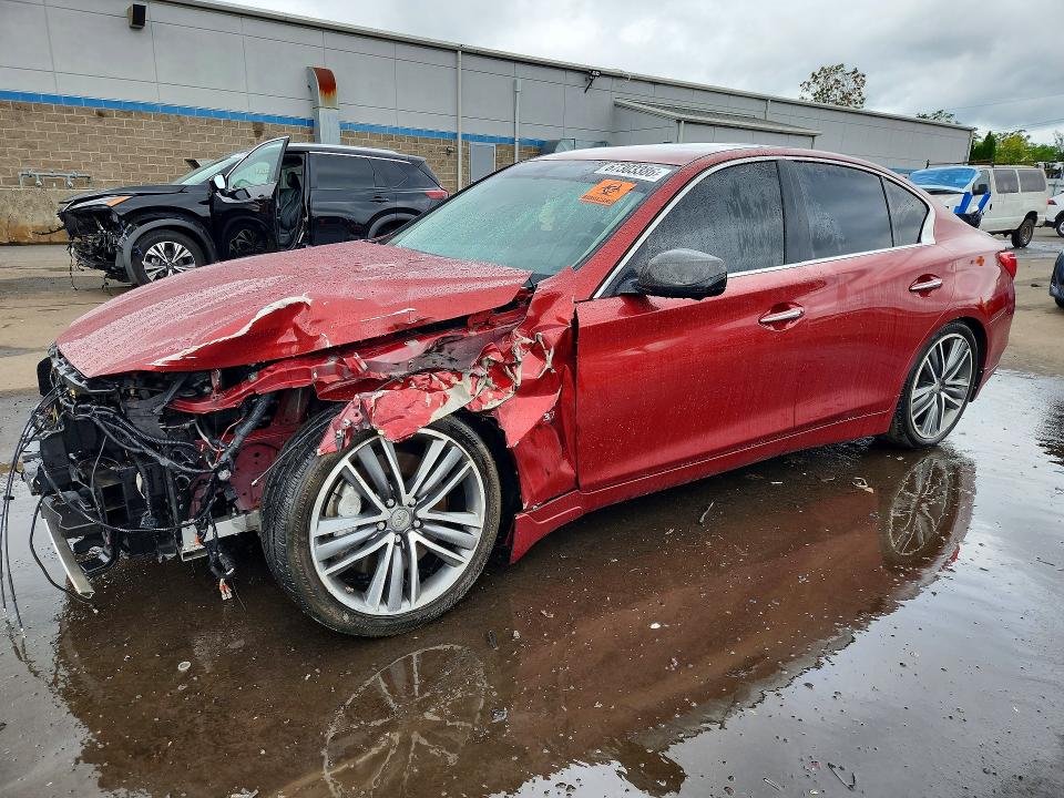 2014 Infiniti Q50 მანქანა იყიდება აუქციონზე, vin: JN1BV7AR8EM681950, აუქციონის ნომერი: 67303386