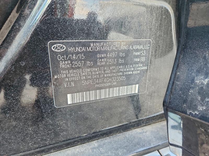 Продажа на аукционе авто 2016 Hyundai Sonata, vin: 5NPE34AF4GH323505, номер лота: 68422906