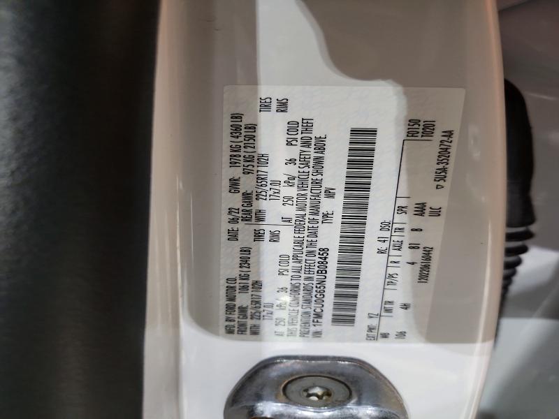 Aukcja sprzedaży 2022 Ford Escape, vin: 1FMCU0G65NUB08458, numer aukcji: 70446986