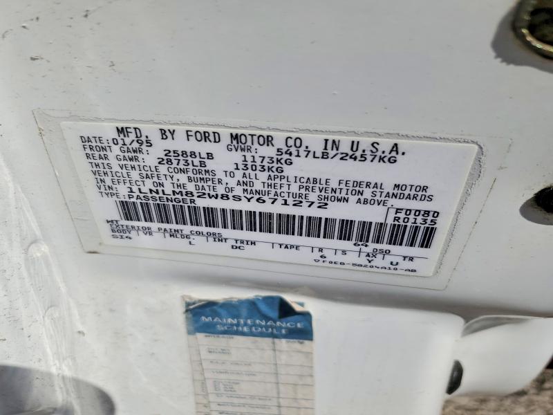 Продаж на аукціоні авто 1995 Lincoln Town Car, vin: 1LNLM82W8SY671272, номер лоту: 70270286