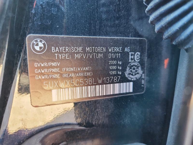 Продажа на аукционе авто 2011 Bmw X3, vin: 5UXWX5C53BLW13787, номер лота: 70190196