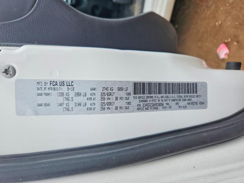 Продаж на аукціоні авто 2019 Dodge Grand Caravan, vin: 2C4RDGEG9KR538280, номер лоту: 69340746