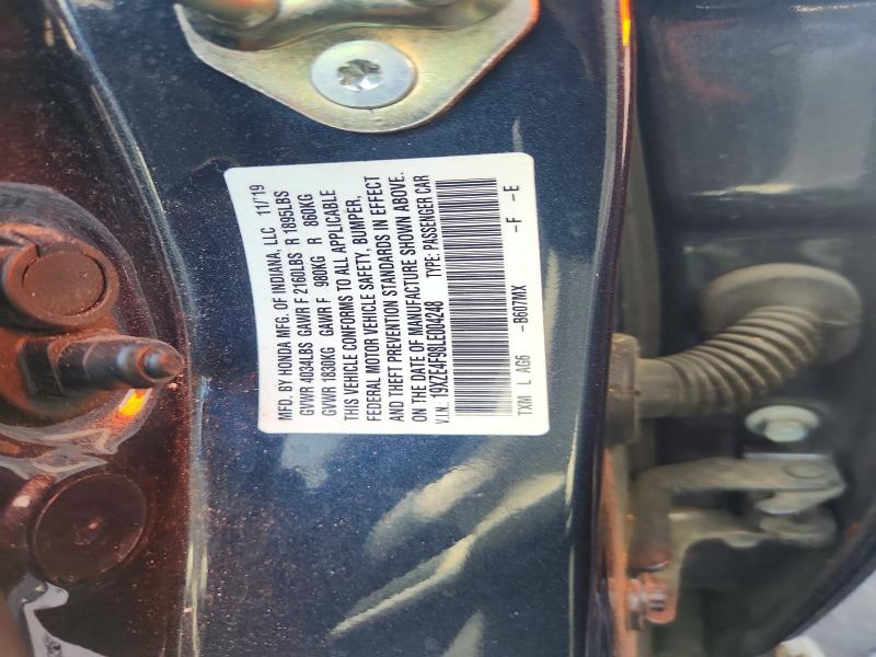 66245506 :رقم المزاد ، 19XZE4F98LE004248 vin ، 2020 Honda Insight مزاد بيع