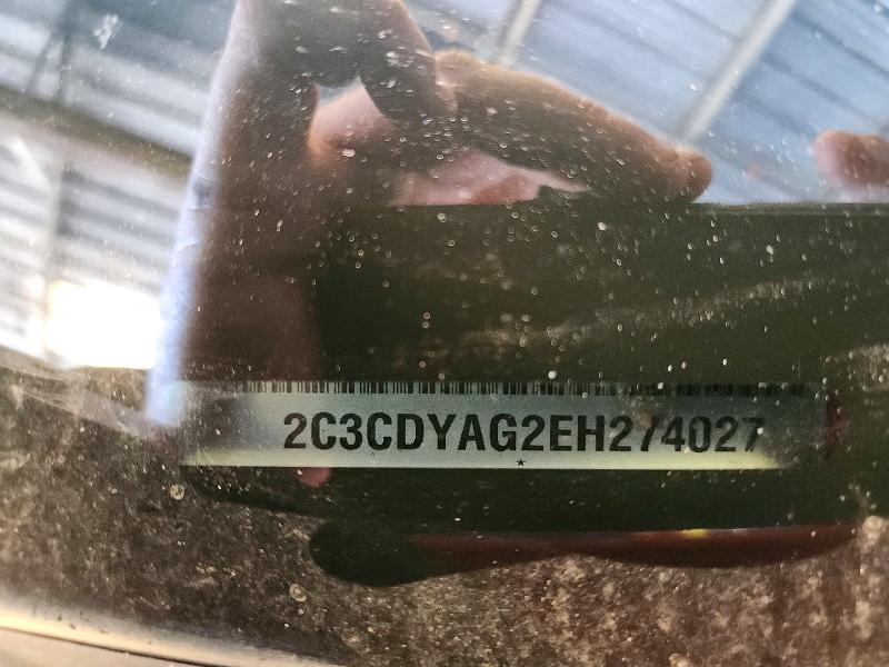 68468606 :رقم المزاد ، 2C3CDYAG2EH274027 vin ، 2014 Dodge Challenger مزاد بيع