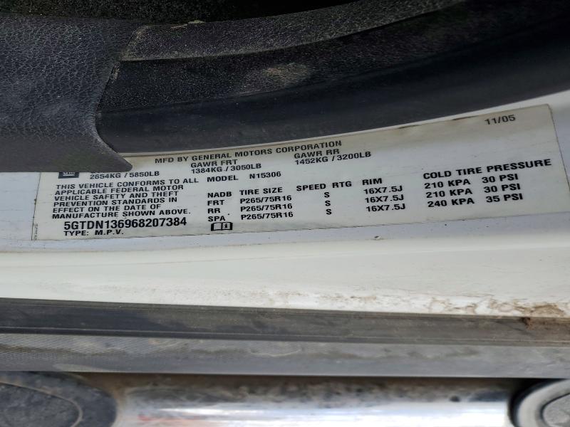 Aukcja sprzedaży 2006 Hummer H3, vin: 5GTDN136968207384, numer aukcji: 69006806