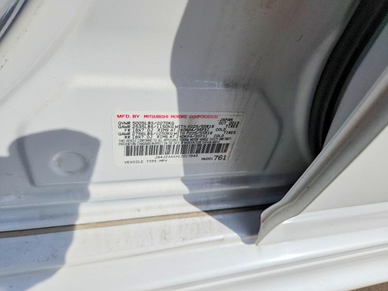 2014 Mitsubishi Outlander მანქანა იყიდება აუქციონზე, vin: JA4JZ4AXXEZ017043, აუქციონის ნომერი: 68021266