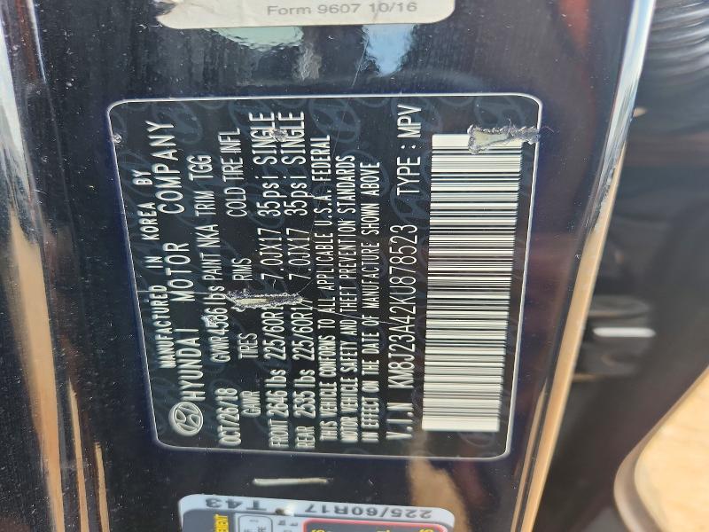 Aukcja sprzedaży 2019 Hyundai Tucson, vin: KM8J23A42KU878523, numer aukcji: 69556366