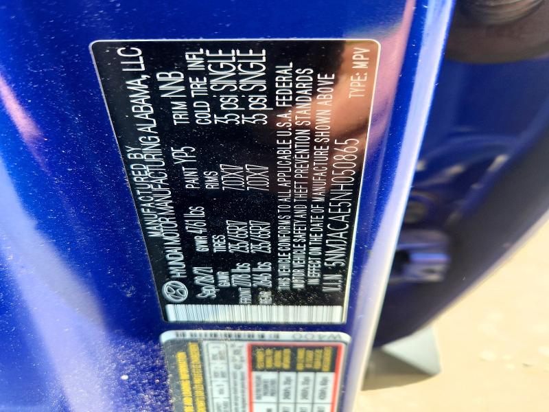2022 Hyundai Tucson მანქანა იყიდება აუქციონზე, vin: 5NMJACAE5NH050865, აუქციონის ნომერი: 67062276