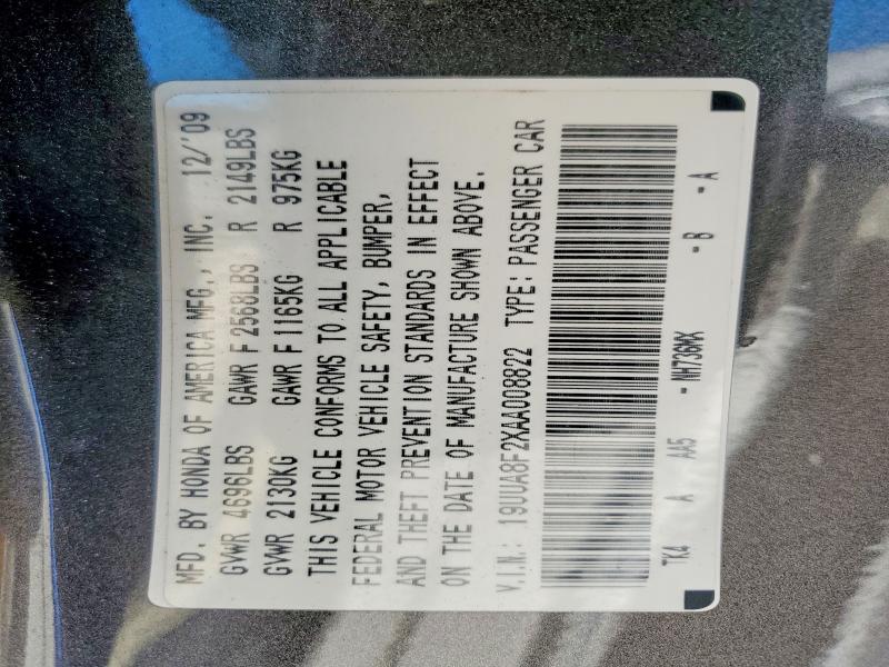 68331406 :رقم المزاد ، 19UUA8F2XAA008822 vin ، 2010 Acura Tl مزاد بيع