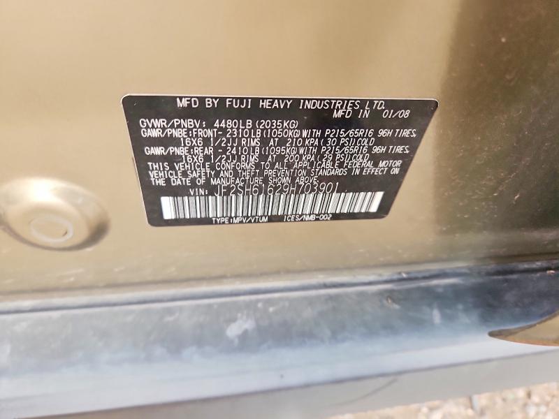 Продажа на аукционе авто 2009 Subaru Forester, vin: JF2SH61629H703901, номер лота: 70801946