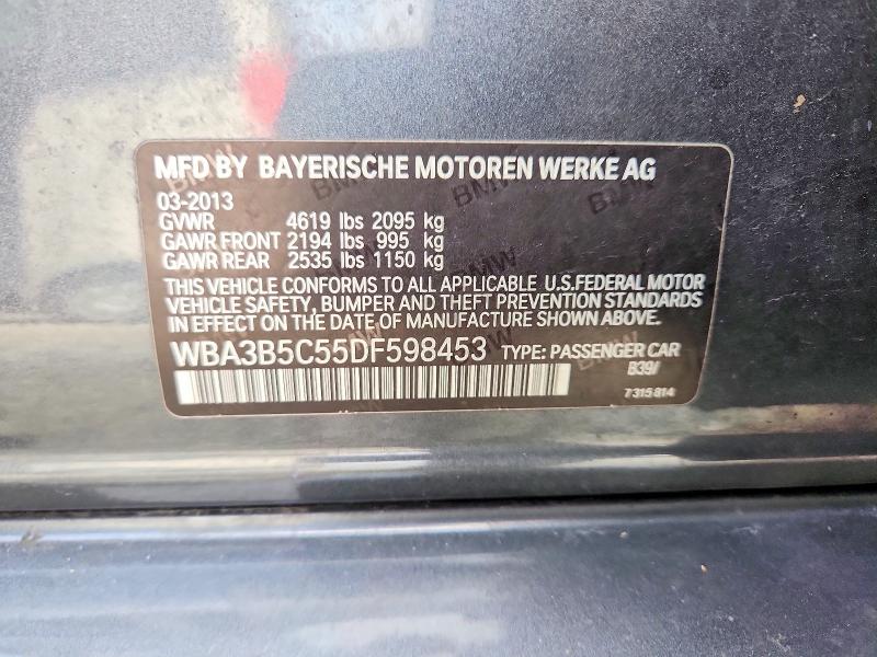 Aukcja sprzedaży 2013 Bmw 328, vin: WBA3B5C55DF598453, numer aukcji: 67421186