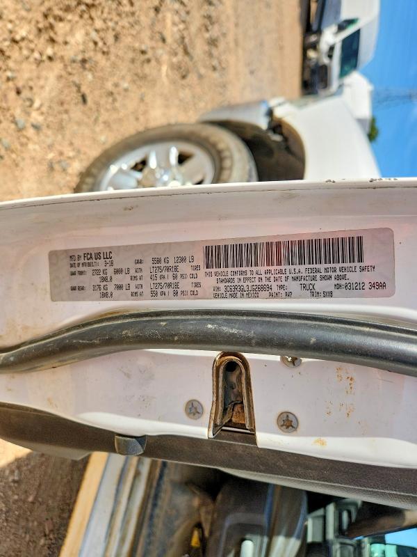68152056 :رقم المزاد ، 3C63R3GL3JG268694 vin ، 2018 Ram 3500 مزاد بيع