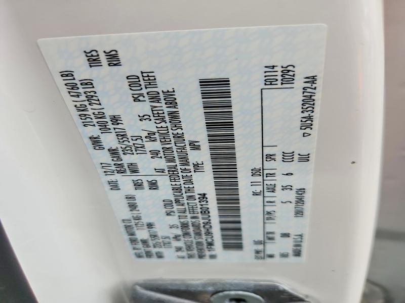 Продаж на аукціоні авто 2018 Ford Escape, vin: 1FMCU9HD9JUB01394, номер лоту: 70438716
