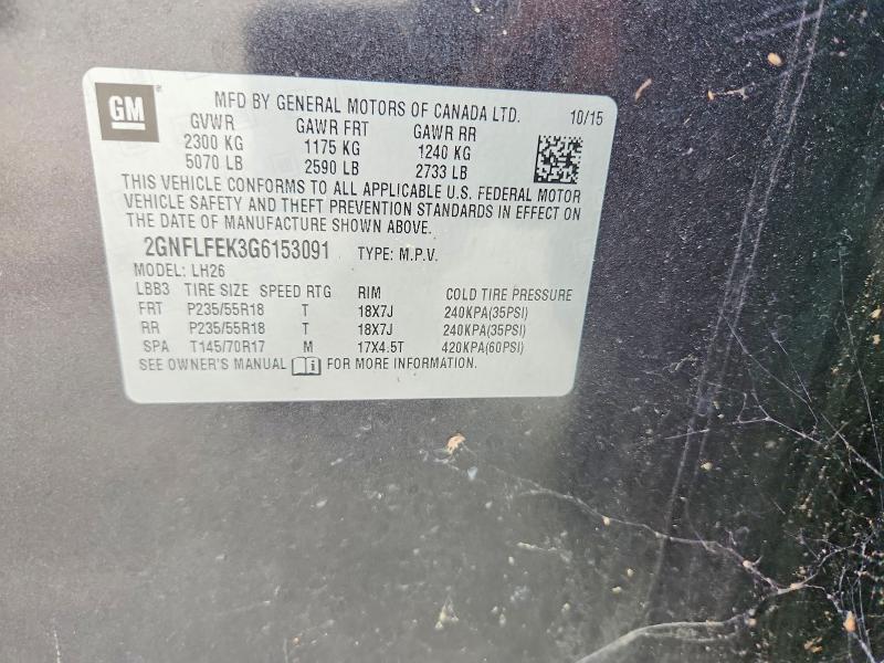 Продажа на аукционе авто 2016 Chevrolet Equinox, vin: 2GNFLFEK3G6153091, номер лота: 70418366