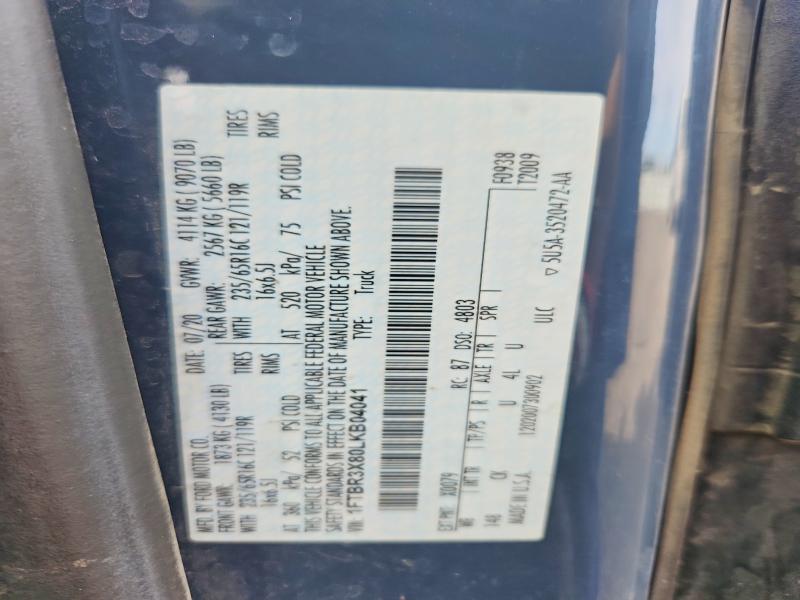 Aukcja sprzedaży 2020 Ford Transit 250, vin: 1FTBR3X80LKB04041, numer aukcji: 68544406