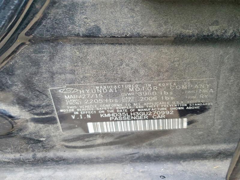 Aukcja sprzedaży 2016 Hyundai Elantra Gt, vin: KMHD35LH3GU270992, numer aukcji: 70023546