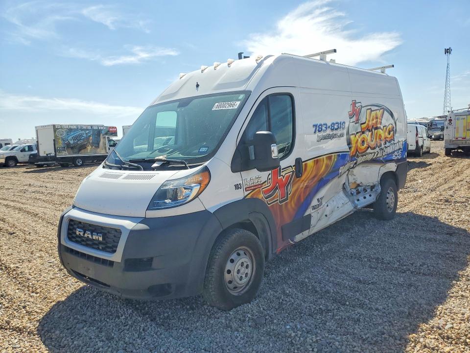 68002966 :رقم المزاد ، 3C6LRVDG1ME522910 vin ، 2021 Ram Promaster 2500 مزاد بيع