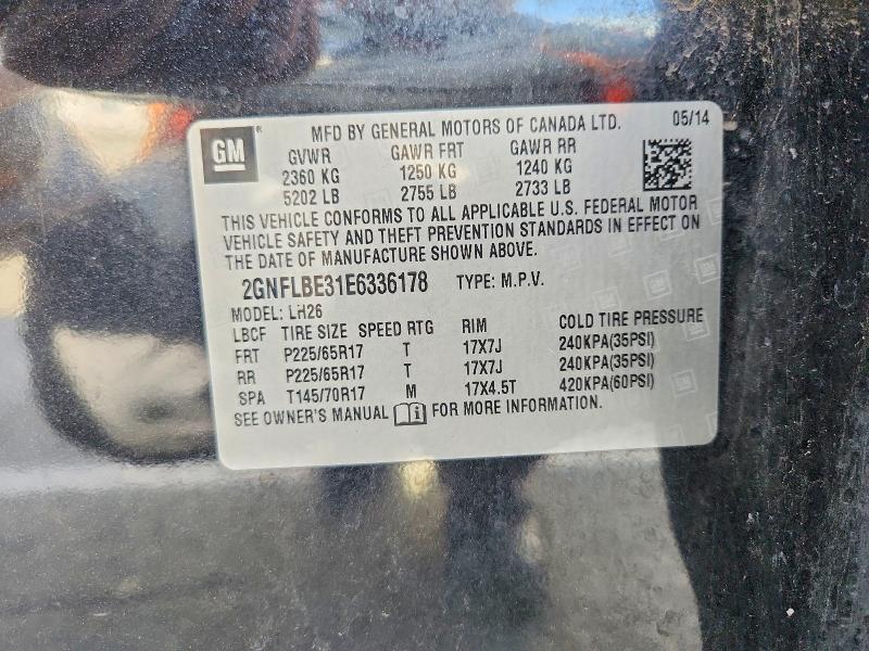 Продажа на аукционе авто 2014 Chevrolet Equinox, vin: 2GNFLBE31E6336178, номер лота: 70722926