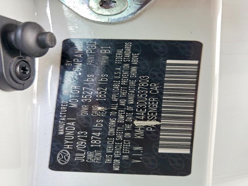 2013 Hyundai Accent მანქანა იყიდება აუქციონზე, vin: KMHCT4AE3DU537803, აუქციონის ნომერი: 67815126