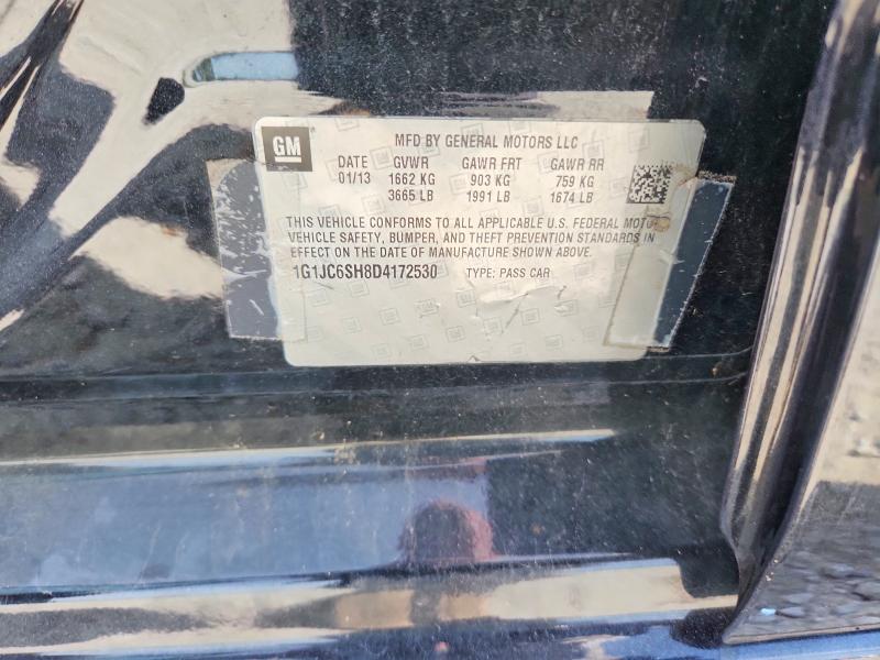 69584516 :رقم المزاد ، 1G1JC6SH8D4172530 vin ، 2013 Chevrolet Sonic مزاد بيع