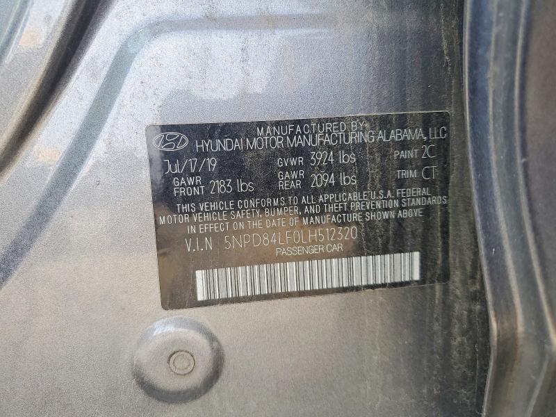 Aukcja sprzedaży 2020 Hyundai Elantra, vin: 5NPD84LF0LH512320, numer aukcji: 69645256
