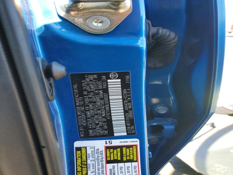 2020 Toyota Camry მანქანა იყიდება აუქციონზე, vin: 4T1C11AK8LU309207, აუქციონის ნომერი: 70958126