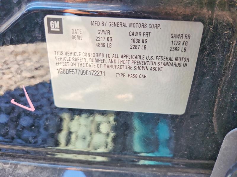 Auction sale of the 2009 Cadillac Cts, vin: 1G6DF577090172271, lot number: 67961956