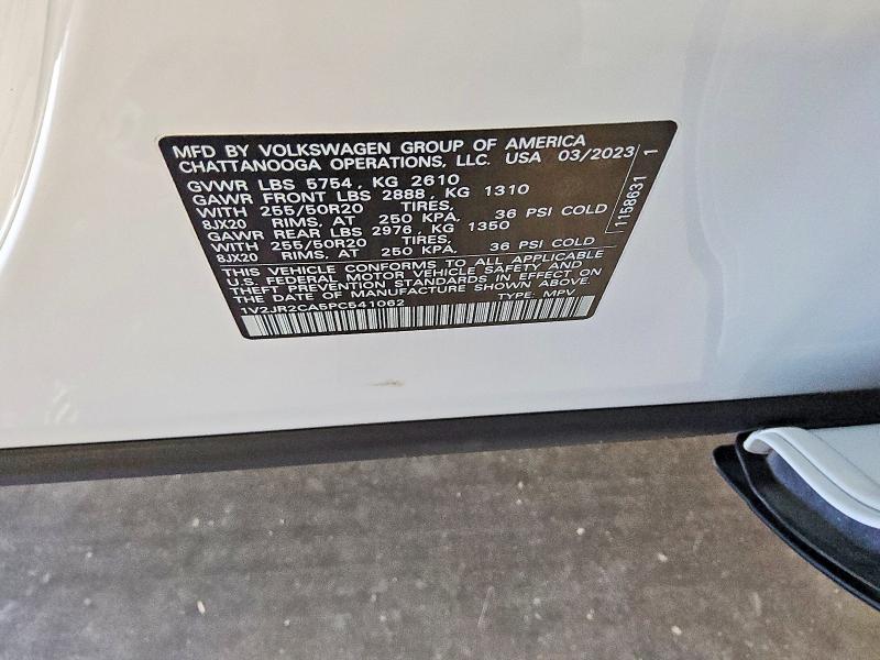 Продажа на аукционе авто 2023 Volkswagen Atlas, vin: 1V2JR2CA5PC541062, номер лота: 68548816