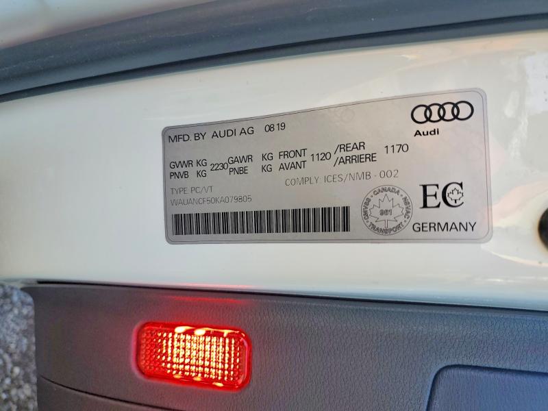 Продажа на аукционе авто 2019 Audi A5, vin: WAUANCF50KA079805, номер лота: 67661826