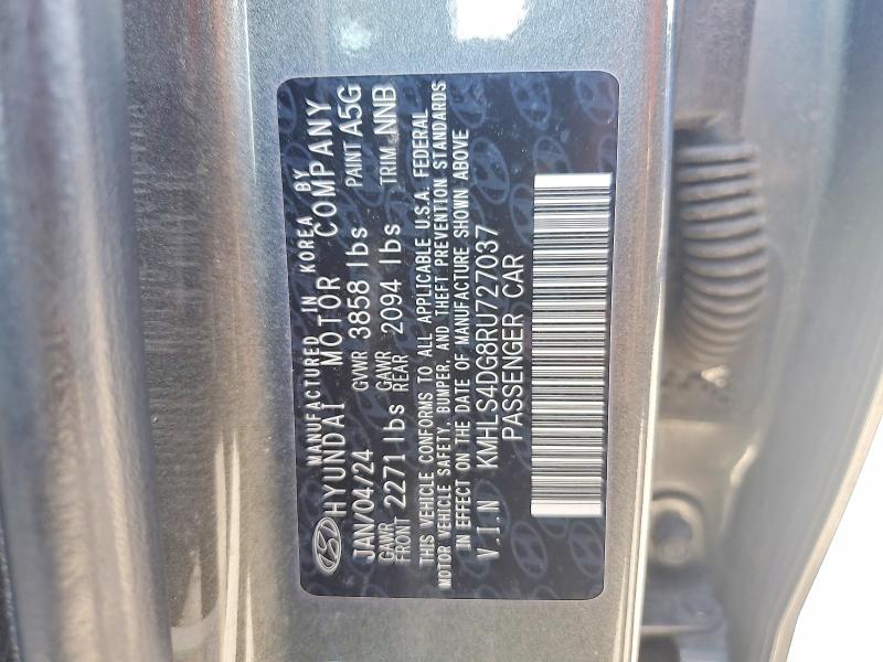 Продажа на аукционе авто 2024 Hyundai Elantra, vin: KMHLS4DG8RU727037, номер лота: 67995046