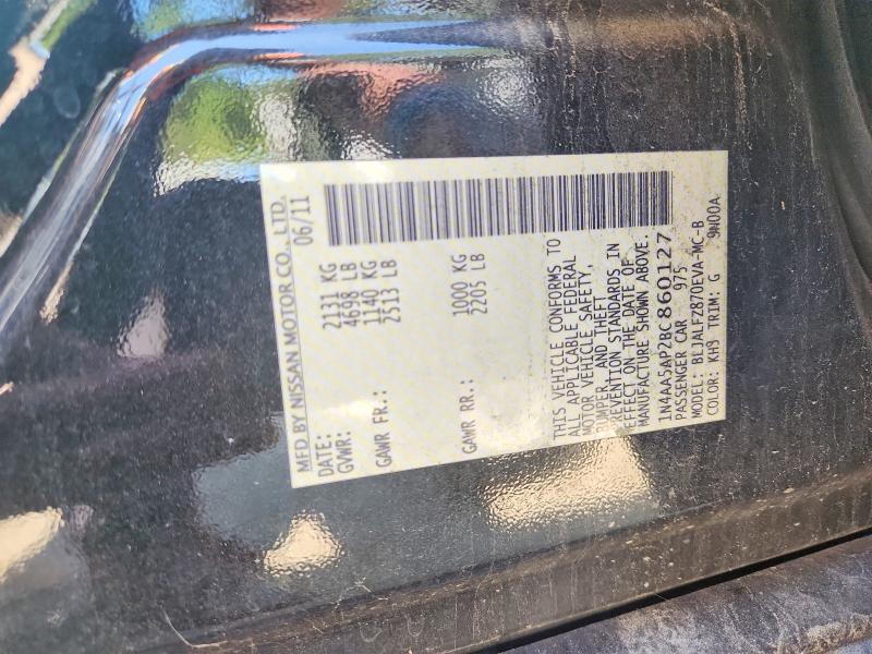 Aukcja sprzedaży 2011 Nissan Maxima, vin: 1N4AA5AP2BC860127, numer aukcji: 68656726