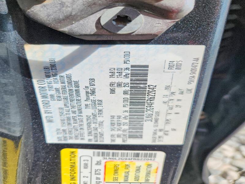 70610186 :رقم المزاد ، 3LN6L2G94FR622042 vin ، 2015 Lincoln Mkz مزاد بيع