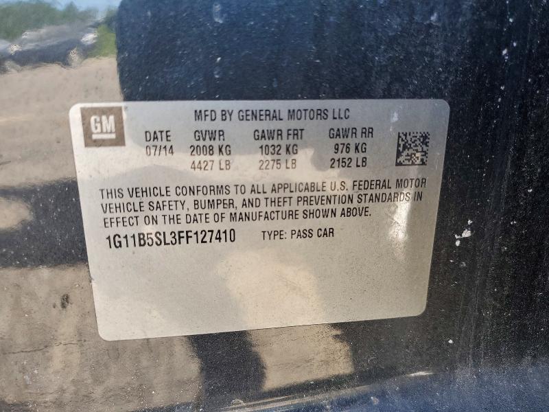 Aukcja sprzedaży 2015 Chevrolet Malibu, vin: 1G11B5SL3FF127410, numer aukcji: 67695356