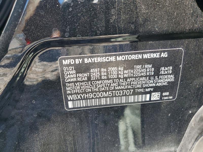 69983786 :رقم المزاد ، WBXYH9C00M5T03707 vin ، 2021 Bmw X2 مزاد بيع