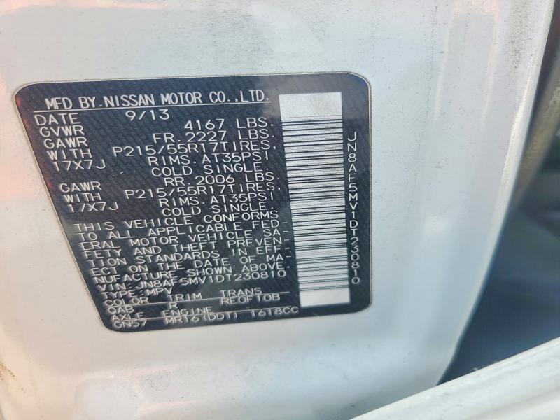 70002656 :رقم المزاد ، JN8AF5MV1DT230810 vin ، 2013 Nissan Juke مزاد بيع