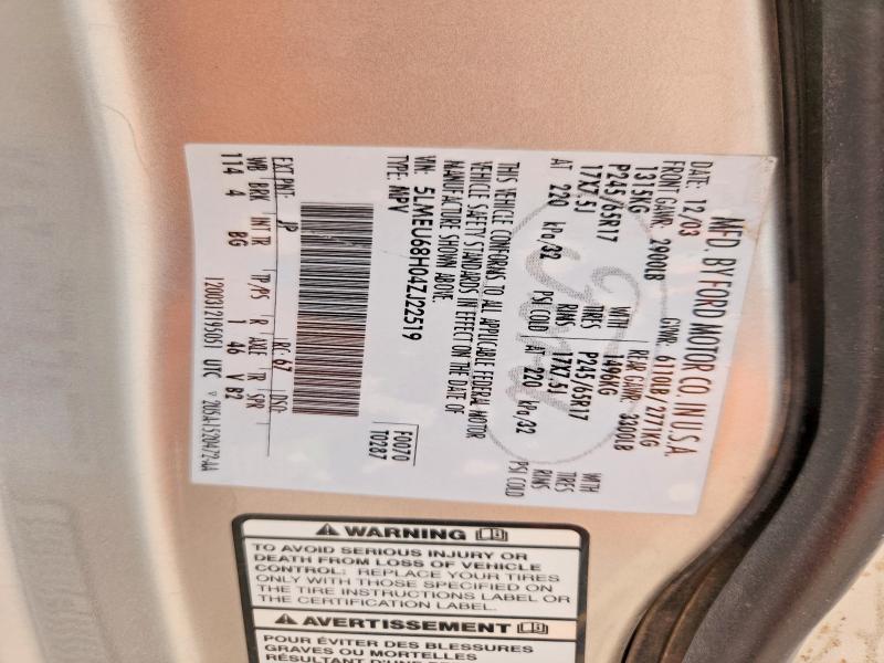 Продажа на аукционе авто 2004 Lincoln Aviator, vin: 5LMEU68H04ZJ22519, номер лота: 69993276